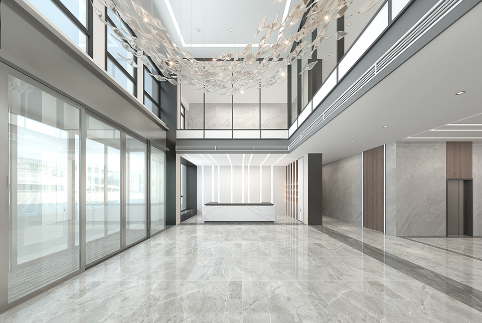 上海蘇邁特5A寫字樓大堂裝修設(shè)計(jì)效果圖3