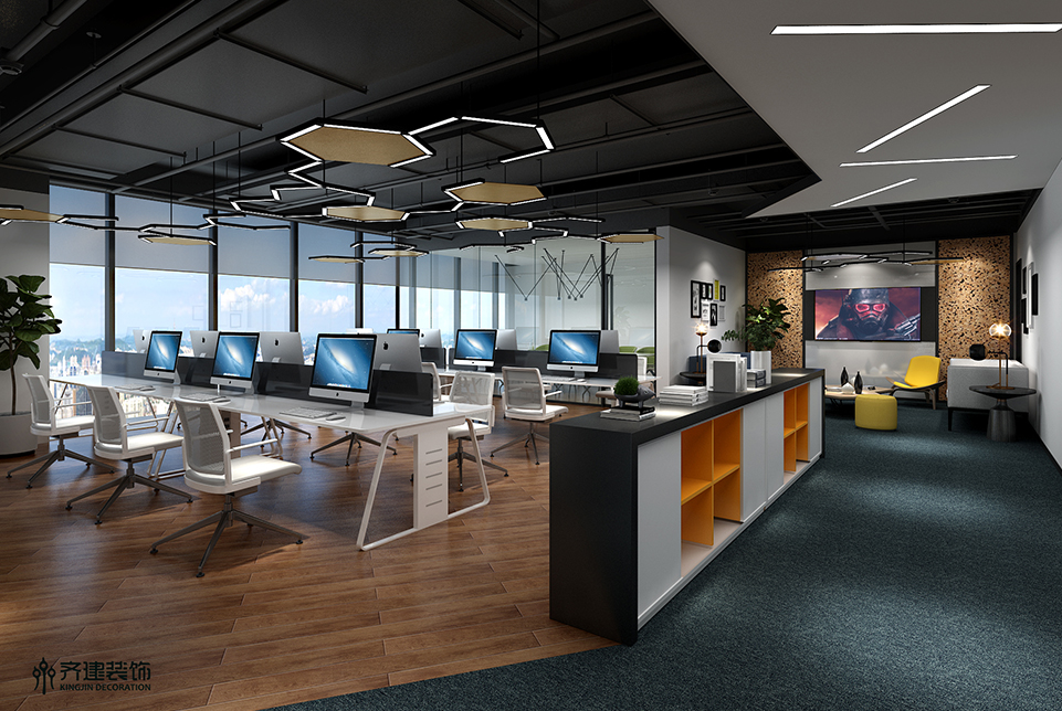 上海寶龍廣場(chǎng)辦公室裝修設(shè)計(jì)效果圖案例