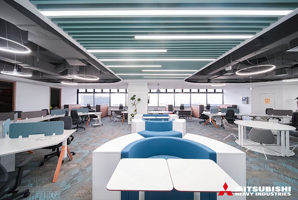 三菱重工空調(diào)系統(tǒng)上海有限公司開放式辦公區(qū)設(shè)計(jì)