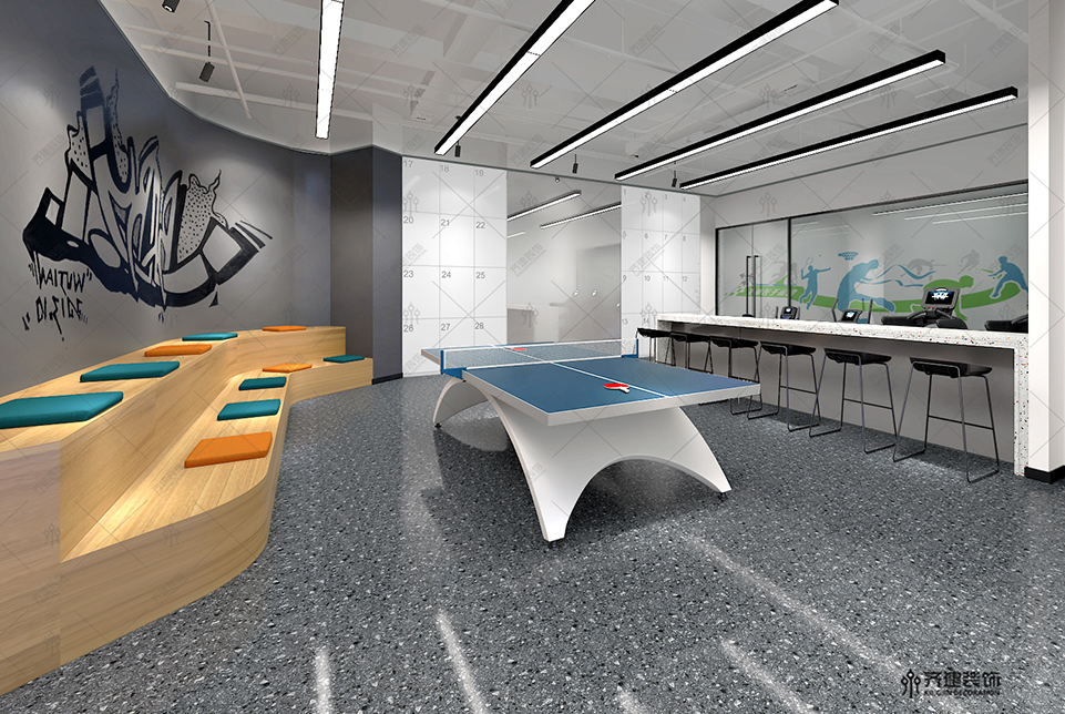 上海吉美瑞生辦公娛樂(lè)室裝修設(shè)計(jì)效果圖