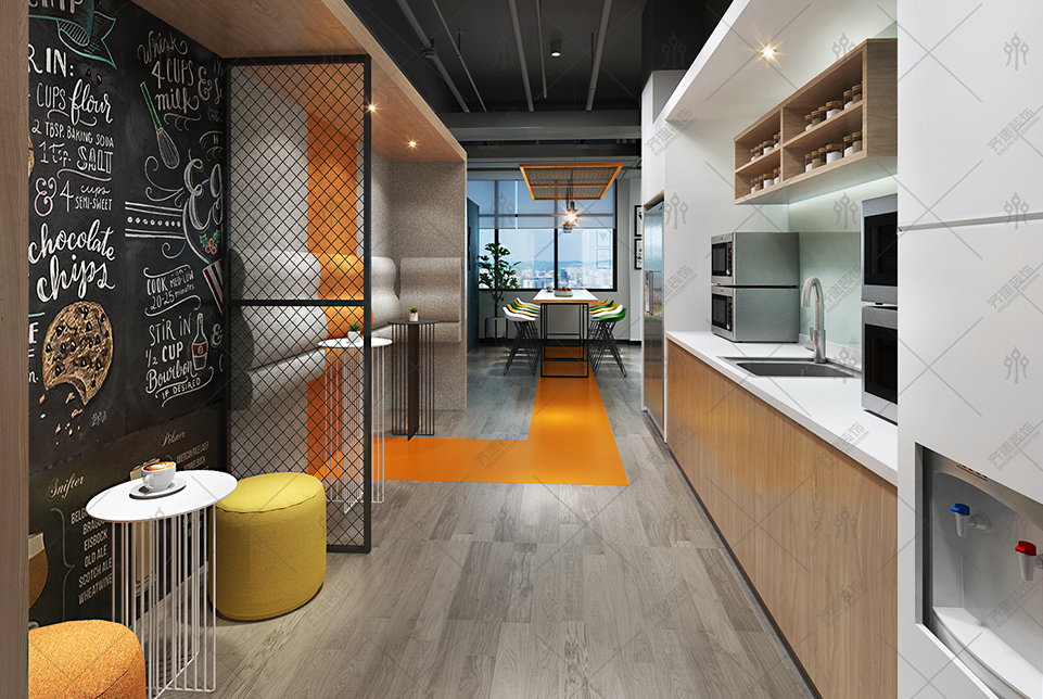 上海快倉智能科技辦公休息室裝修設計效果圖