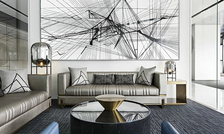 上?？萍硷L辦公洽談室裝修設計