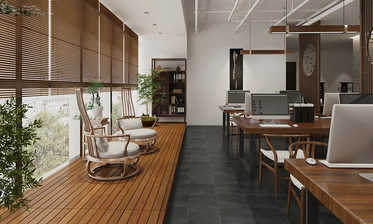 文化自信的企業(yè)名片，永不過時的新中式辦公室裝修風(fēng)