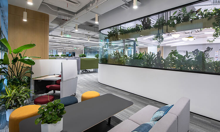 辦公室裝修公司施工效果