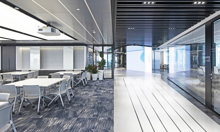 辦公室空調(diào)完工效果