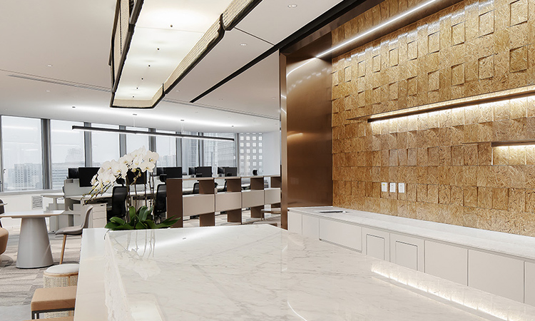 高檔商務(wù)型辦公室裝修完工照